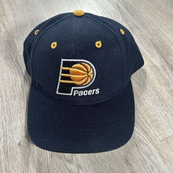 Vintage Puma Indiana Pacers Hat Snapback NBA‎ Basketball Wool Blend Blue Cap - Picture 1 of 9